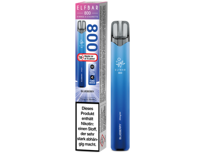 Elfbar 800 E-Zigarette in einem eleganten Präsentationsformat.