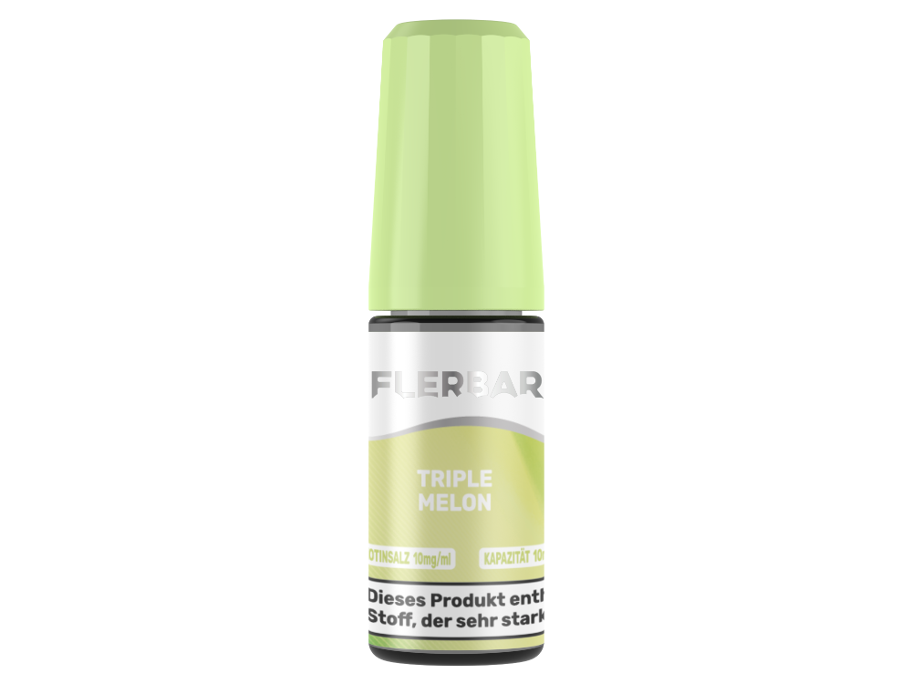 Flerbar Liquid - Triple Melon Nikotinsalz Liquid 20mg/ml, ideal für Dampfer, die einen intensiven Melonengeschmack genießen.