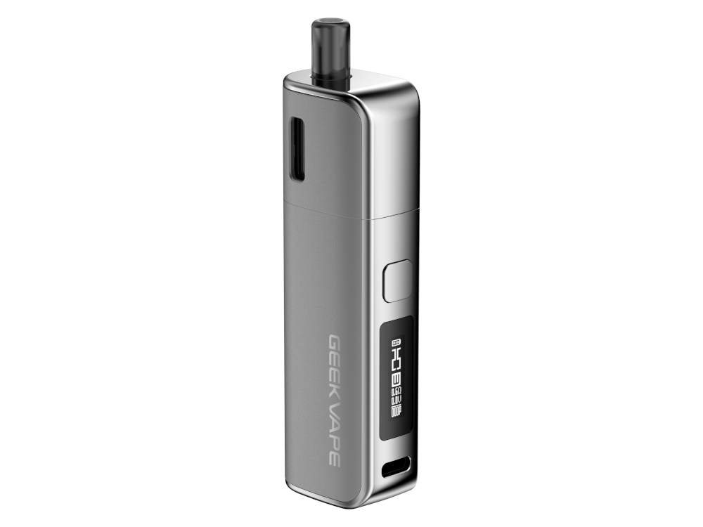 Verpackung und Zubehör des GeekVape - S30 E-Zigaretten Sets, einschließlich USB-C Kabel und Bedienungsanleitung.