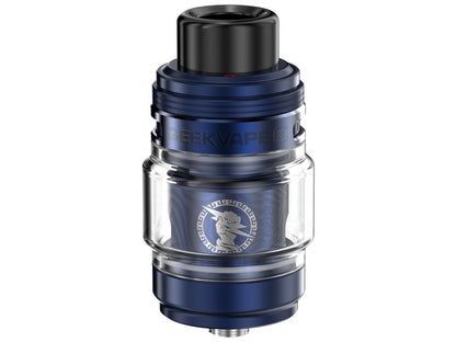 Seitenansicht des GeekVape - Z Fli 2 Clearomizer Set, betont die Plug and Pull Heads Funktionalität.