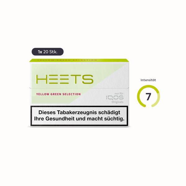 Heets Tabaksticks Yellow Green Selection für IQOS