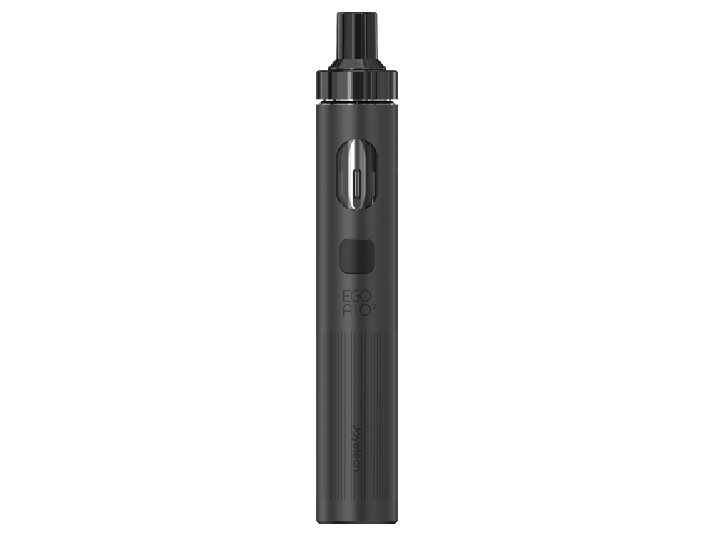 Joyetech - eGo AIO 2 E-Zigarette Set auf einem Tisch arrangiert, zeigt die Kompaktheit und Robustheit des Designs, ideal für den täglichen Gebrauch.