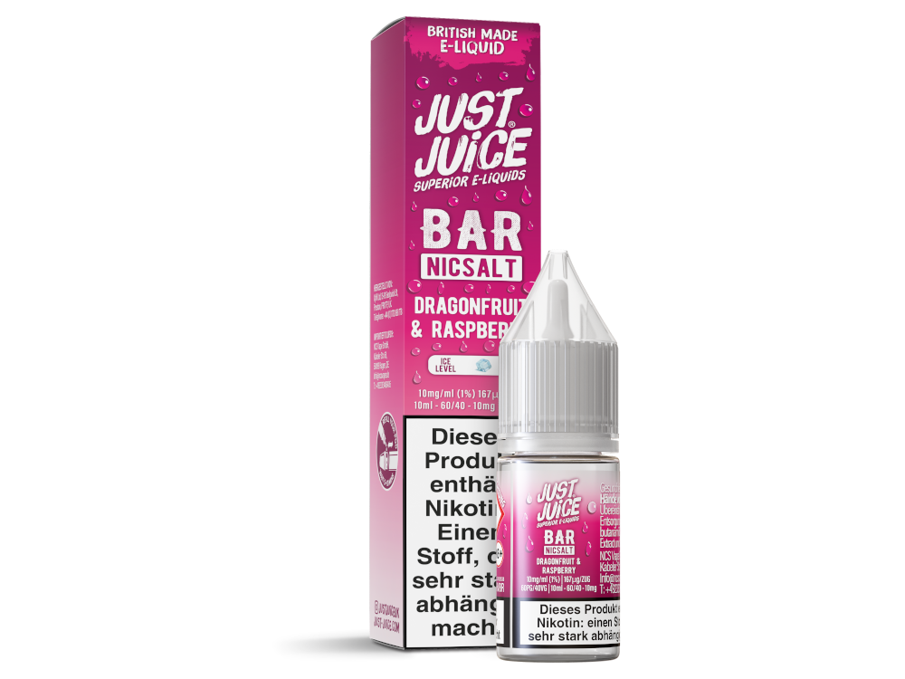 Just Juice - Bar - Nikotinsalz Liquid - Dragonfruit & Raspberry