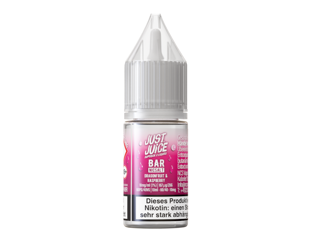 Just Juice - Bar - Nikotinsalz Liquid - Dragonfruit & Raspberry