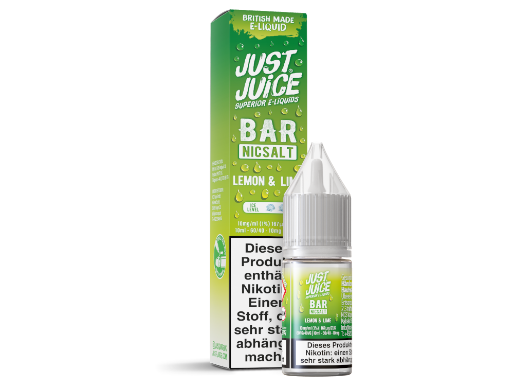 Just Juice - Bar - Nikotinsalz Liquid - Lemon & Lime