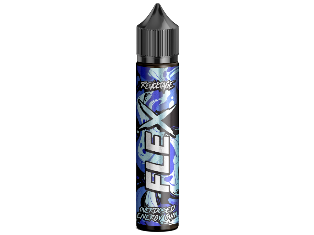 Revoltage FLEX - Longfills 10 ml - Energy Gum, ein nikotinfreies Aroma für Dampfer, bietet den Geschmack von Energydrink-Kaugummi und gehört zur Reihe Revoltage Flex Longfills.