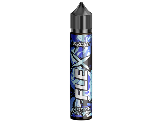 Revoltage FLEX - Longfills 10 ml - Energy Gum, ein nikotinfreies Aroma für Dampfer, bietet den Geschmack von Energydrink-Kaugummi und gehört zur Reihe Revoltage Flex Longfills.