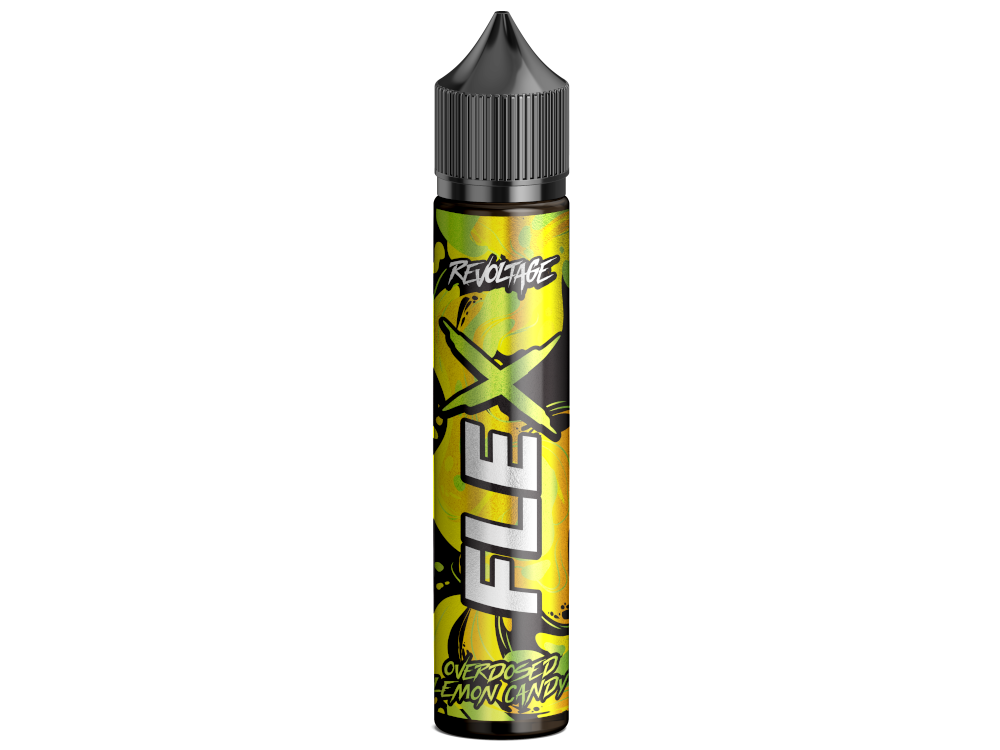 Revoltage Flex Longfills Zitronenbonbon Aroma für E-Liquids in einer 75 ml Flasche - Ideal für individuelles Mischen und nikotinfrei.