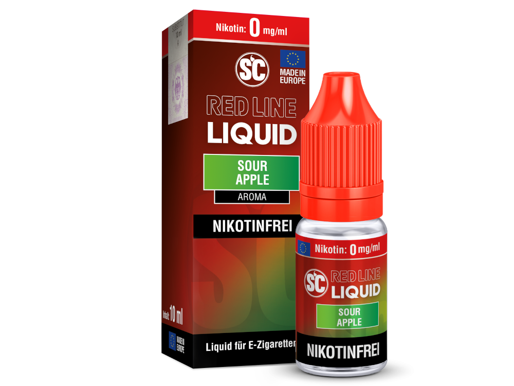 SC - Red Line - Sour Apple - Nikotinsalz Liquid