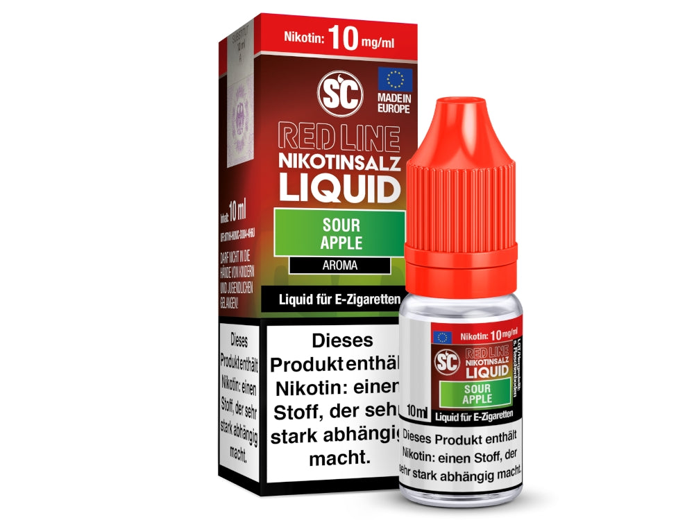 SC - Red Line - Sour Apple - Nikotinsalz Liquid