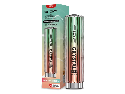 SKE Crystal Plus MAX Akku 850 mAh mit Airflow Control und Zugautomatik – USB-C Aufladung