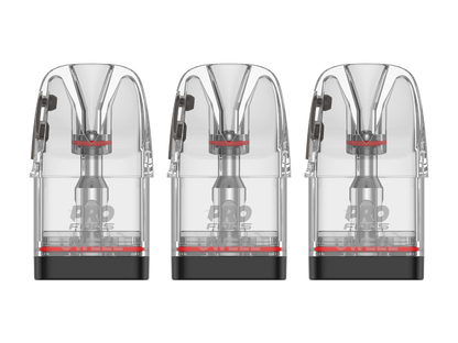 Uwell Caliburn G4 Pod Set mit nebenstehenden Spezifikationen: Widerstände 0,4/0,6/0,9 Ohm und 3ml Tankvolumen.