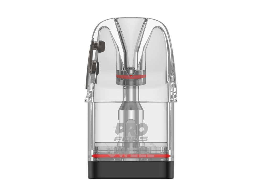 Technische Illustration der Uwell Caliburn G4 Pod-Konstruktion, einschließlich der magnetischen Verbindung für sicheren Halt.