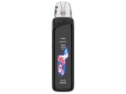 Detailansicht des Uwell Caliburn G4 Pro mit 2,51 Zoll Farb-Touchscreen für benutzerfreundliche Navigation.