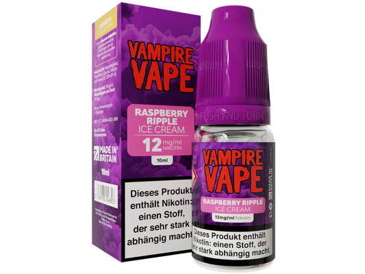 Vampire Vape - Dessert Collection - E-Zigaretten Liquid - Raspberry Ripple Ice Cream