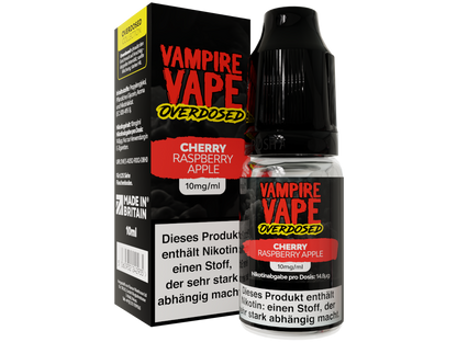 Vampire Vape - Overdosed - Nikotinsalz Liquid - Cherry Raspberry Apple