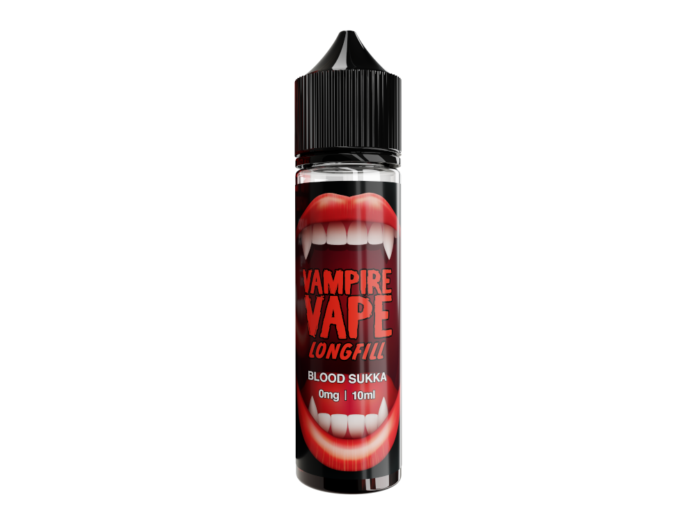 Vampire Vape - Longfills - 10 ml - Blood Sukka - Ideal für Dampfer, die intensive Aromen mit Kirsch- und Mentholgeschmack suchen.