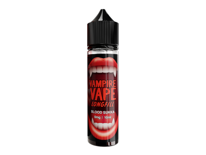 Vampire Vape - Longfills - 10 ml - Blood Sukka - Ideal für Dampfer, die intensive Aromen mit Kirsch- und Mentholgeschmack suchen.