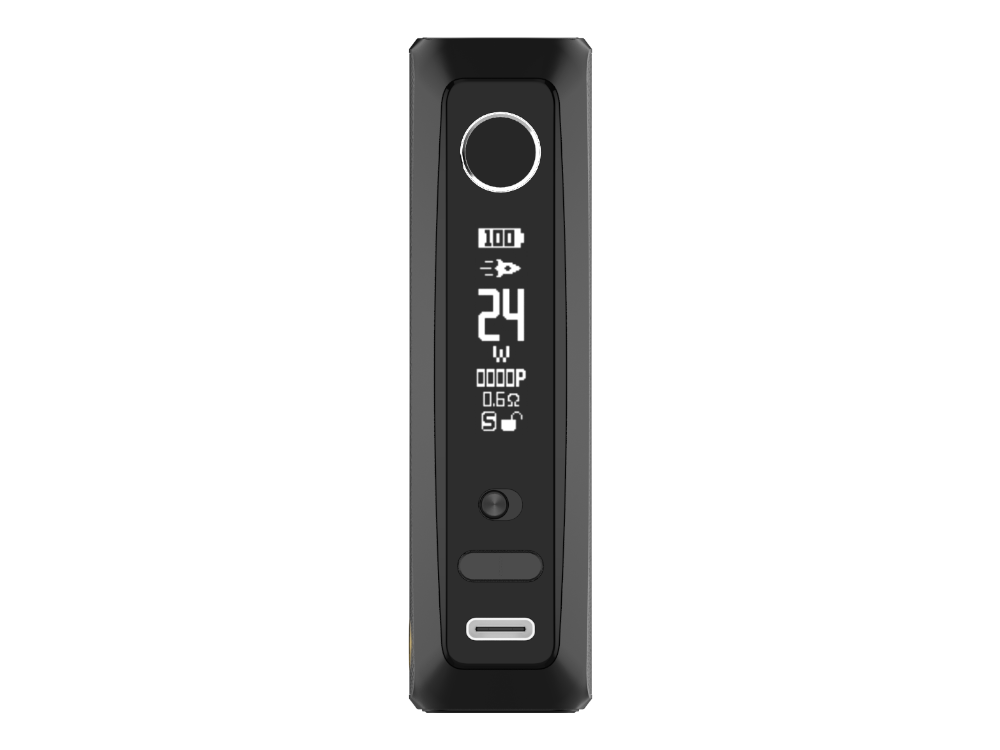 Vaporesso GTX One Pro Akku mit 0.87" OLED-Display für eine klare Anzeige von Akkustand und Einstellungen.