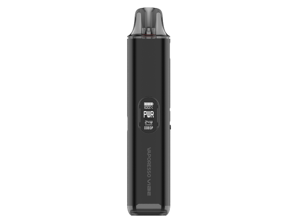 Die verschiedenen Komponenten des Vaporesso - Vibe E-Zigaretten Sets ideal angerichtet auf einem Tisch