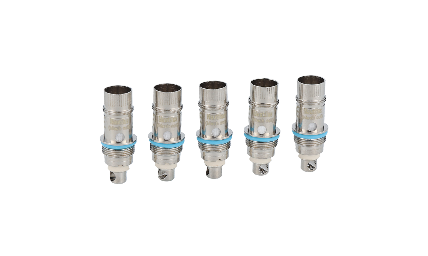 Verpackung der Aspire Nautilus 0,3 Ohm Köpfe - fünf Stück für optimales Dampferlebnis und einfachen Austausch.