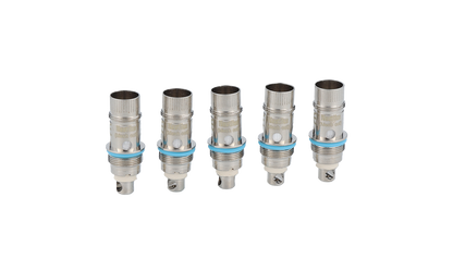 Verpackung der Aspire Nautilus 0,3 Ohm Köpfe - fünf Stück für optimales Dampferlebnis und einfachen Austausch.