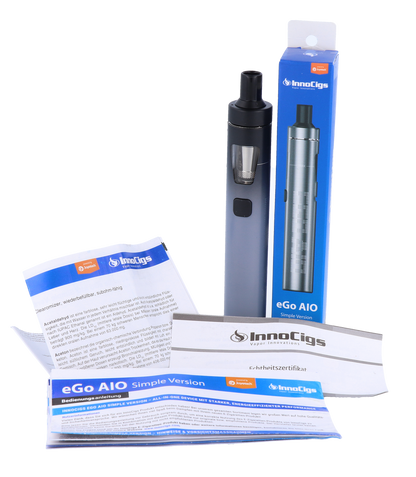 Benutzerfreundlichkeit der InnoCigs eGo AIO Simple E-Zigarette von RavenSmoke DE, gezeigt durch das Top Filling System.