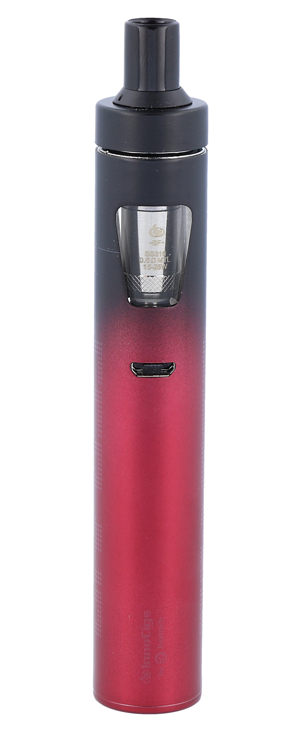Das Zubehör des InnoCigs eGo AIO Simple E-Zigaretten Sets von RavenSmoke DE, inklusive Bedienungsanleitung und Verdampfer.