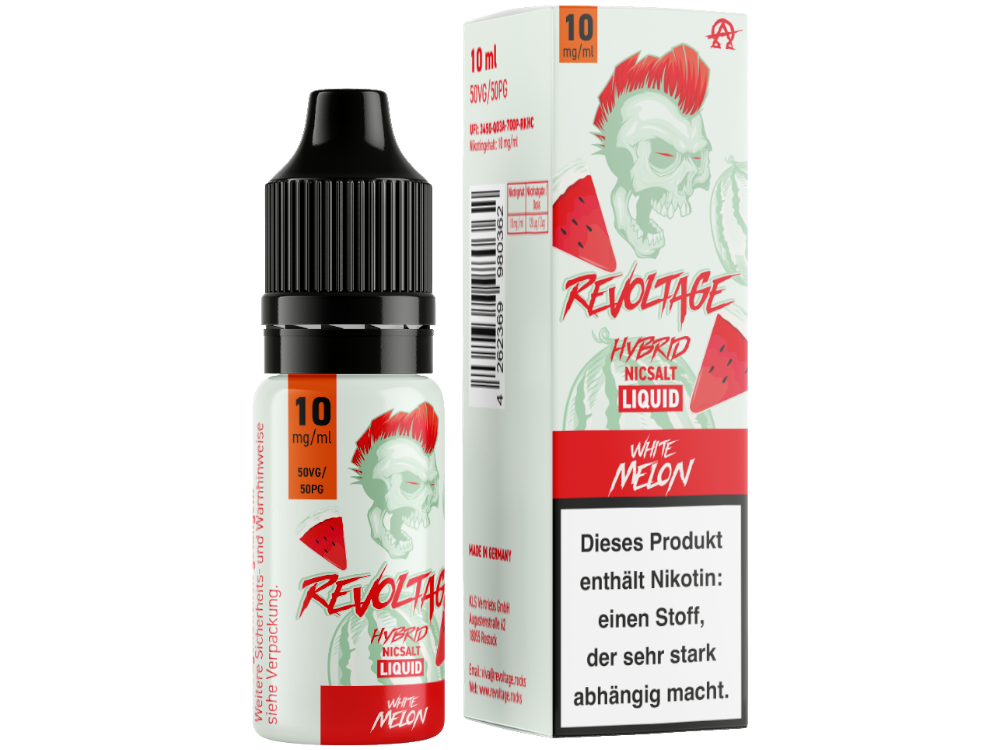 Revoltage - Hybrid Nikotinsalz Liquid - White Melon - 10mg/ml - 20mg/ml