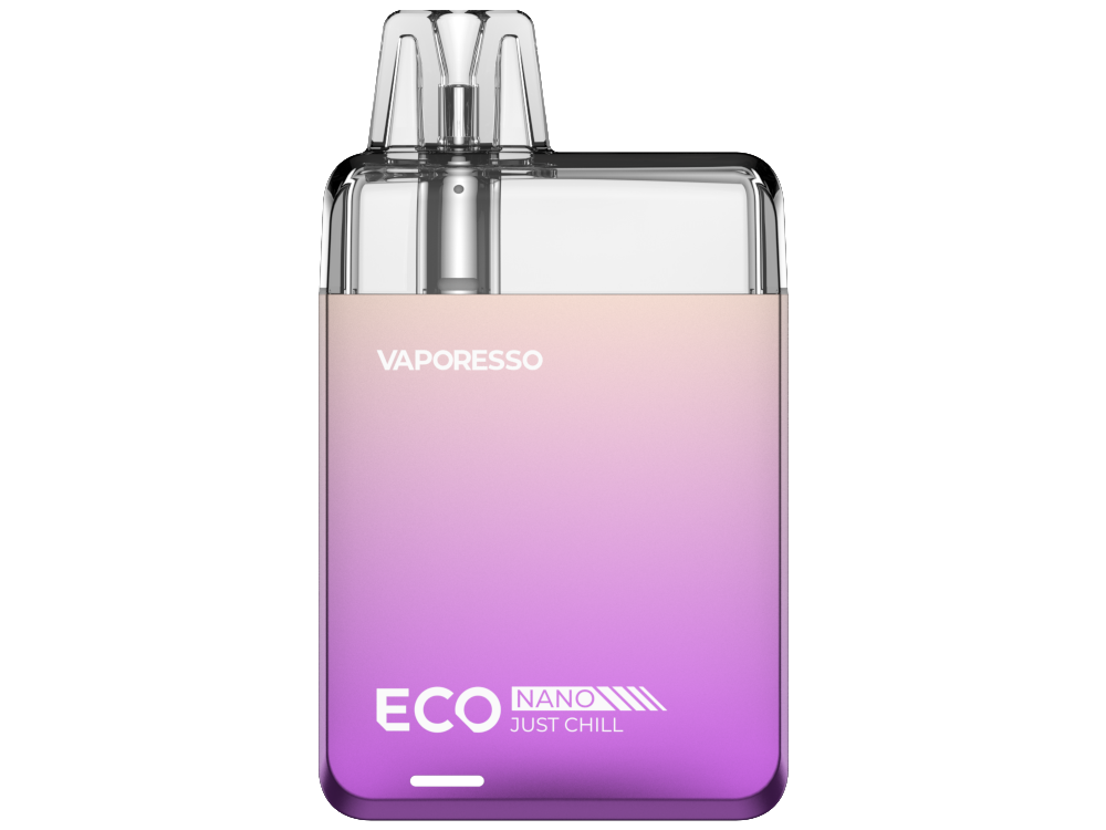 Vaporesso ECO Nano E-Zigaretten Set zur Präsentation der Kompatibilität mit verschiedenen Liquidfüllungen.