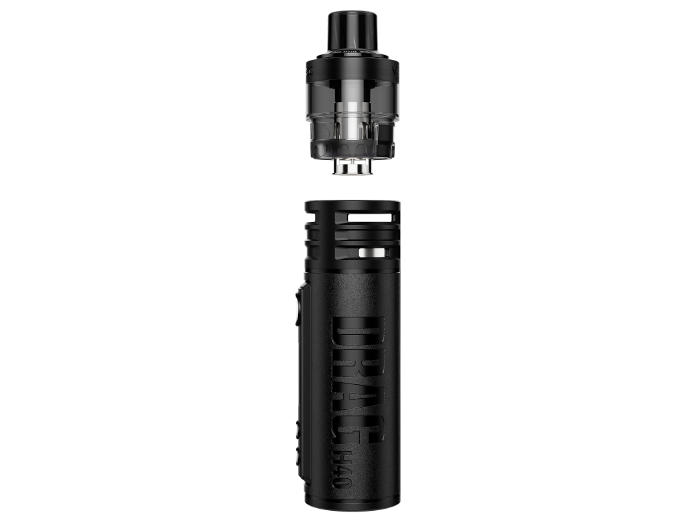 Basisansicht des VooPoo Drag H40 E-Zigaretten Sets mit Zubehör.